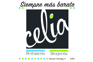 Perfumería Droguería Celia Patrocinador del Aspe Unión Deportiva