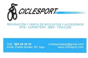 Ciclesport Patrocinador del Aspe Unión Deportiva
