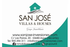 San José Villas & Houses Patrocinador del Aspe Unión Deportiva