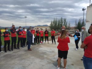 Visita del Alcalde y la Concejala de Deportes al Senior A