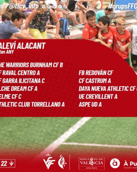 Rivales del Alevin A del Aspe UD para la temporada 2021/2022