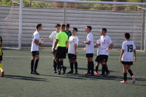 Reclamando anulacion del penalti contra el Aspe