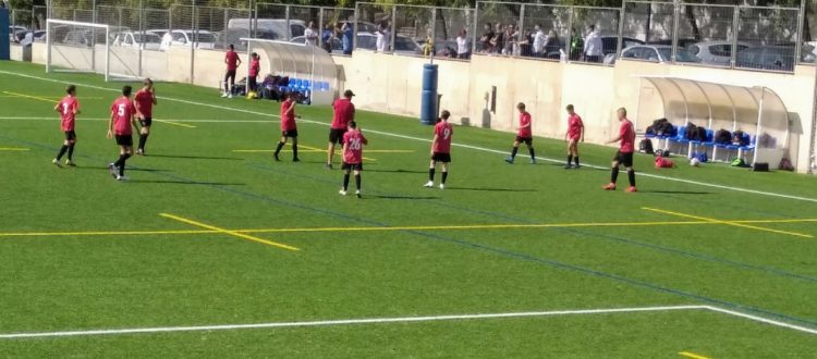 Aspe UD Infantil B enfretándose al CF Barrio de San Gabriel