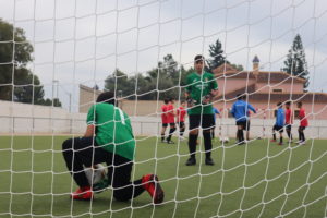 Calentamiento del partido