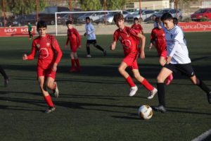 Daniel subiendo por la banda