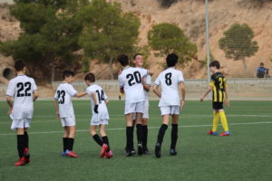 El Infantil A en su partido frente al UE Crevillent