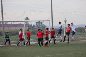 Jugada del partido del Infantil A contra el Callosa Deportiva
