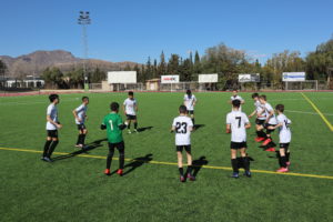 Calentamiento del Infantil A del Aspe UD