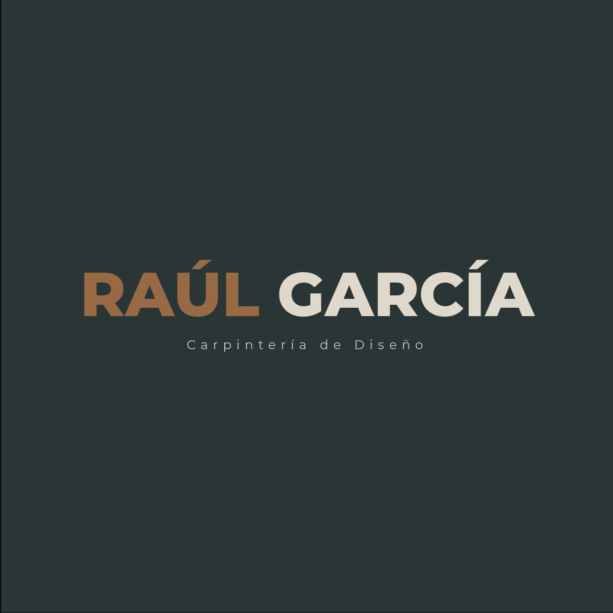 Raúl García - Carpintería de diseño