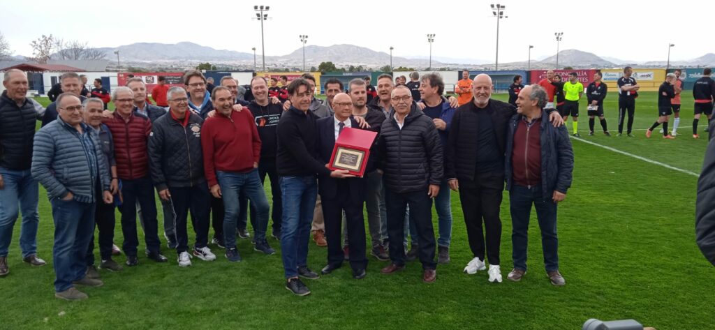 Grupo de veteranos del UD Aspense